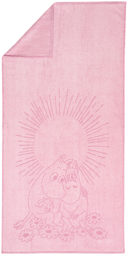 Moomin Arabia 姆明浴巾 70x140 小可爱们 深红 GOTS