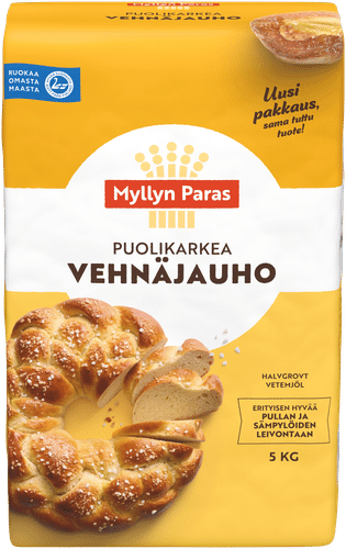 Myllyn Paras Puolikarkea Vehnäjauho 5kg|Myllyn Paras 中筋小麦粉 5kg