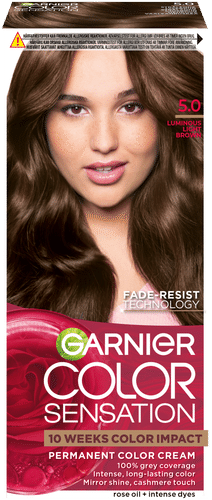 Garnier Color Sensation 5.0 Luminous Light Brown Hehkuva vaaleanruskea kestoväri 1 kpl