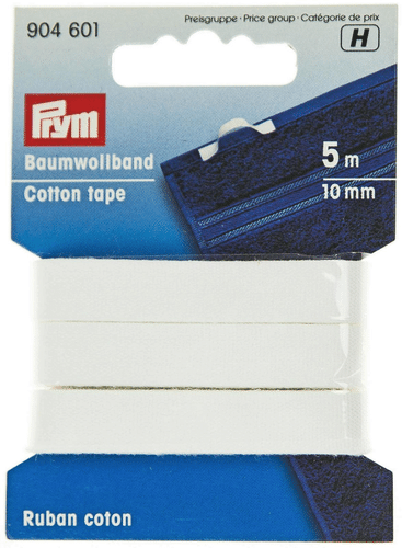 Prym 棉质包边条 10mm 5m 白色