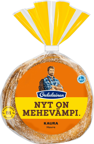 Oululainen Reissumies Kaura 4kpl 275g, kauraleipä|Oululainen Reissumies 燕麦面包 4片 275g
