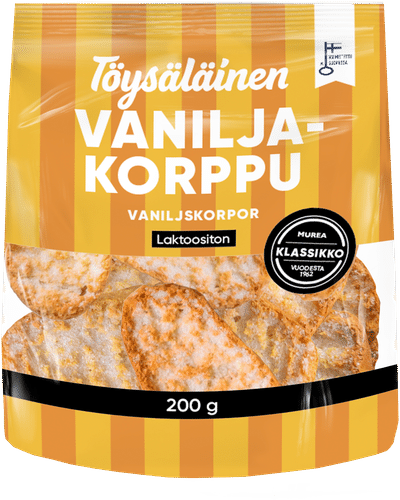 Töysäläinen vaniljakorppu 200g