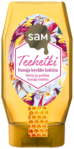 Hunajainen SAM Teehetki Hunaja 350g Kevään kukista|Hunajainen Sam 茶歇蜂蜜 350g 春之花