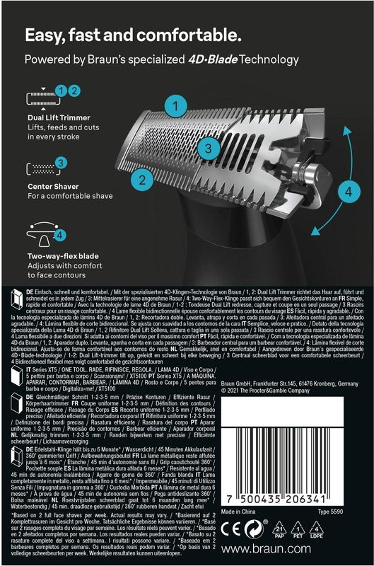 Braun 混合修剪器 XT5100 Series X