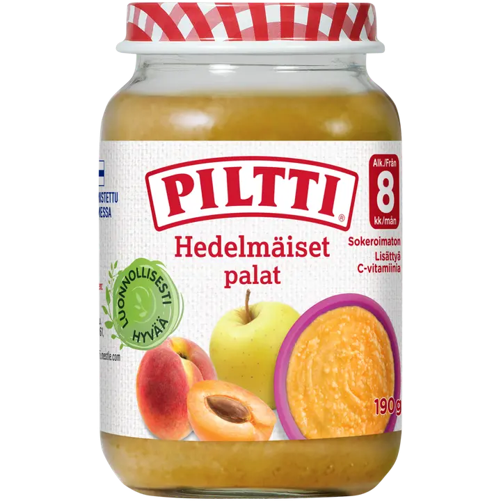 PILTTI 190g Hedelmäiset palat hedelmäsose 8kk|Piltti 190g 果粒果泥 8 个月