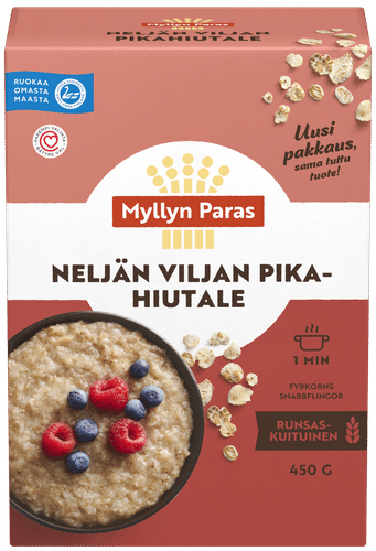 Myllyn Paras Neljän Viljan Pikahiutale 450 g|Myllyn Paras 四谷速溶麦片 450 g
