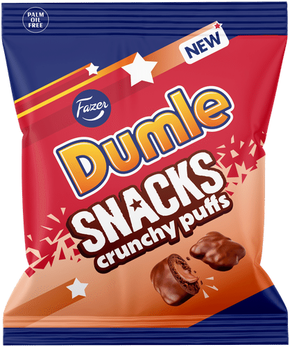 Fazer Dumle脆泡芙零食糖果袋 140g|Fazer Dumle Snacks Crunchy puffs karkkipussi 140g