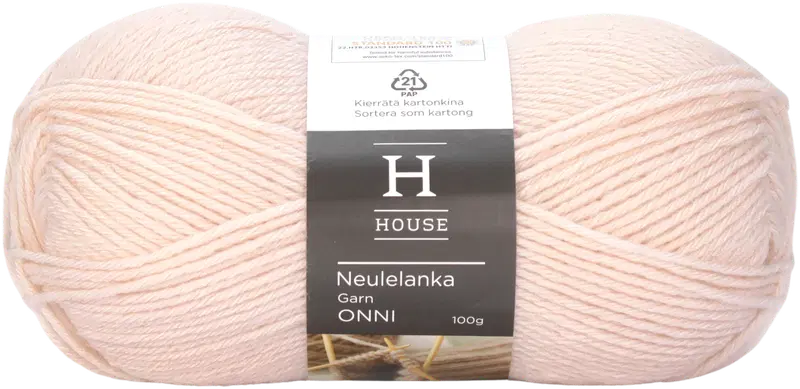 House Onni 编织线 100克 柔粉 10470|House neulelanka Onni 100 g Powder Pink 10470