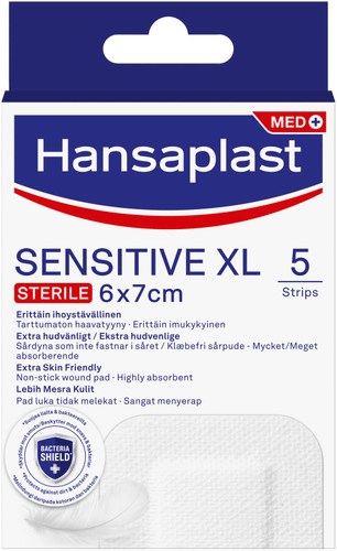 Hansaplast 5片敏感型XL 6x7厘米创可贴