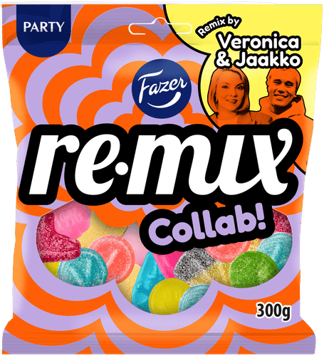 Fazer Remix Collab karkkipussi 300g