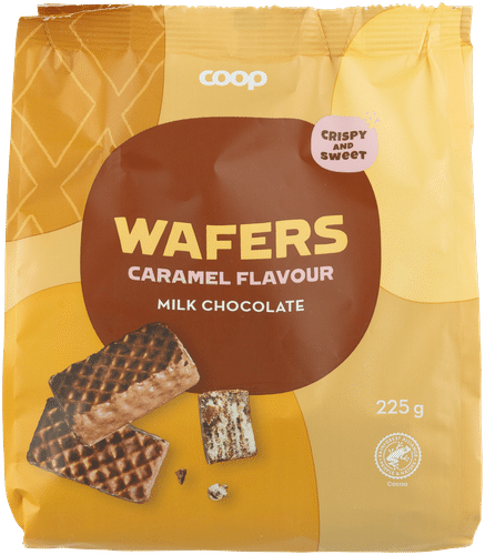 Coop 太妃巧克力华夫饼 225 g|Coop vohvelit toffee ja suklaa 225 g