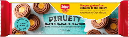 Schär Piruett 咸焦糖味夹心饼干(无麸质) 110g|Schär Piruett salted caramel -makuinen täytekeksi gluteeniton 110g