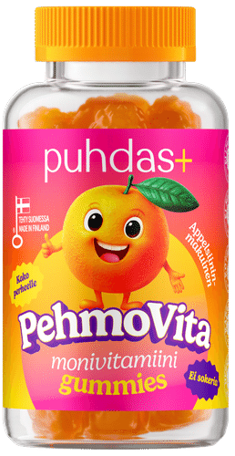 Puhdas+ PehmoVita复合维生素软糖 75 kpl|Puhdas+ PehmoVita Monivitamiini Gummies 75 kpl