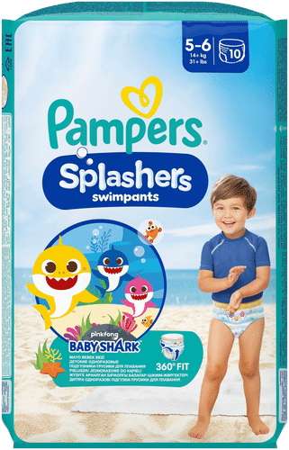 Pampers Splashers S5-6 14+kg 10片 游泳裤