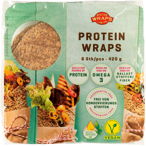 Mr. Wraps proteiinitortilla 6kpl 420g