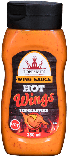 Poppamies 鸡翅酱 辣味 340g|Poppamies Wing Sauce Hot siipikastike 340g