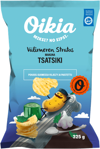 Oikia Välimeren Stratos tsatsiki perunalastut 325 g