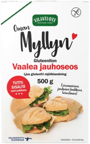 Virtasalmen Viljatuote Vaalea gluteeniton jauhoseos 500g|Virtasalmen Viljatuote 浅色无麸质混合粉 500g