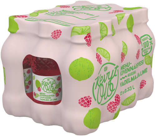 KevytOlo 12xKevytOlo 覆盆子-青柠果汁矿物质水 0.33升装|12xKevytOlo Vadelma-Lime mehukivennäisvesi 0,33 l kmp