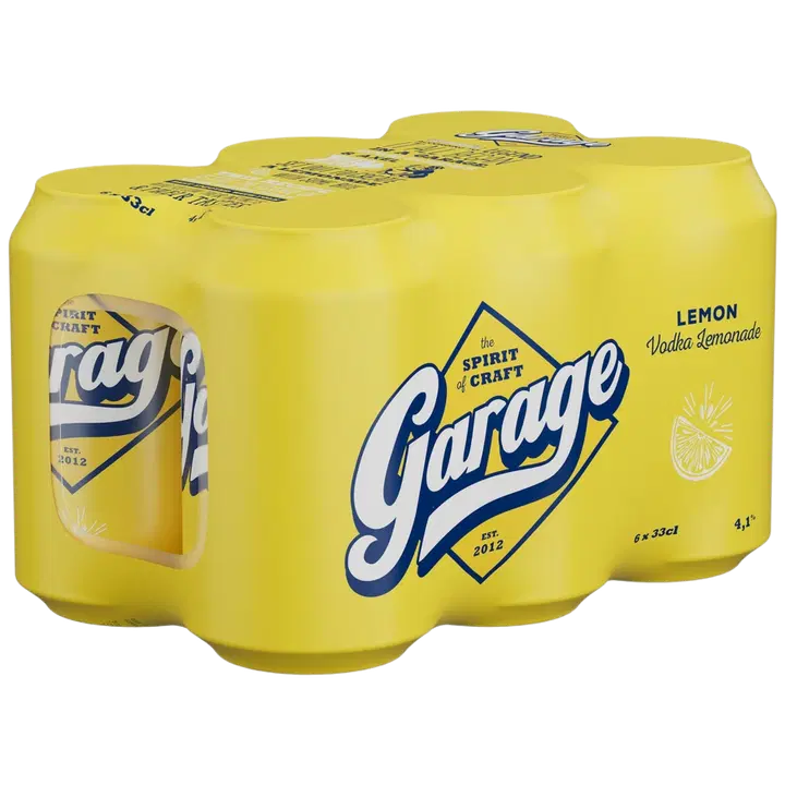 6-pack Garage Vodka Lemonade juomasekoitus 4,1% 0,33 L tlk|Garage 6 件装 Garage 伏特加柠檬水混合饮料 4.1% 0.33 L tlk