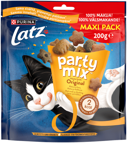 Latz 200g Party Mix 原味混合 鸡肉、肝脏与火鸡味猫零食