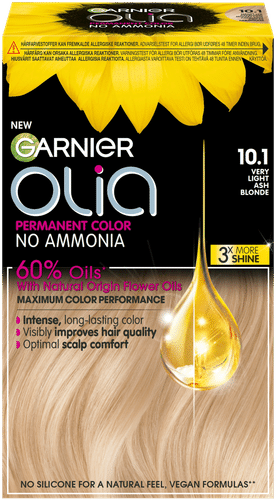 Garnier Olia 10.1 Very Light Ash Blonde kestoväri 174ml