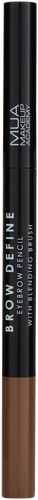 MUA Make Up Academy 眉形定义眉笔(带晕染刷)中棕|MUA Make Up Academy Brow Define Eyebrow Pencil with Blending Brush Mid Brown kulmakynä