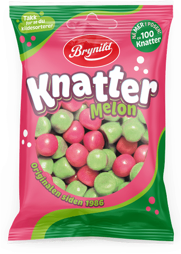 Brynild Knatter 蜜瓜糖果粒混合装 80g|Brynild Knatter Meloni makeisraesekoitus 80g