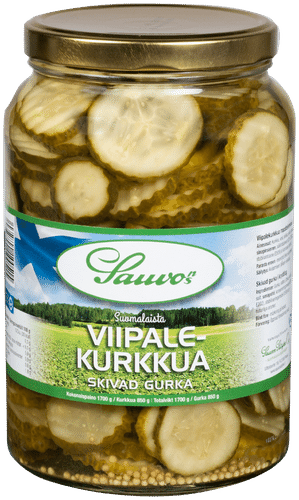 Sauvon 1700/850 g viipaloituja kurkkuja mausteliemessä