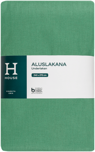 House aluslakana 240 x 270 cm vihreä