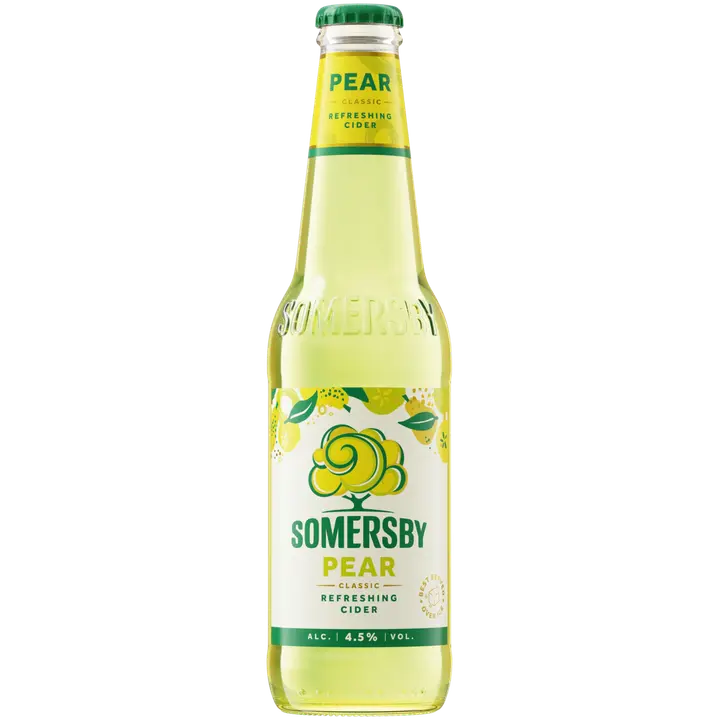 Somersby Pear päärynäsiideri 4,5 % lasipullo 0,33 L|Somersby 梨梨苹果饮品 4.5% 玻璃瓶 0,33 L
