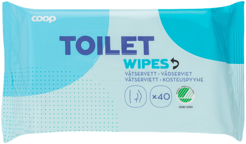 Coop Toilet kosteuspyyhe 40 kpl