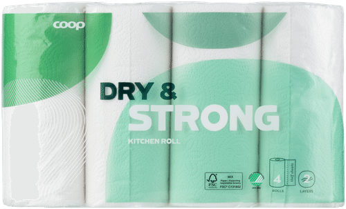 Coop 半张厨房纸巾Dry & Strong 4卷