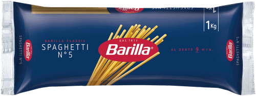 Barilla 意大利面 n.5 硬质小麦意面 1kg|Barilla Spaghetti n.5 durumvehnästä valmistettu pasta 1kg