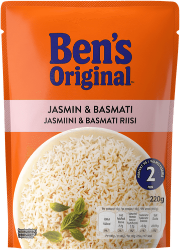Ben's Original Jasmiini & basmati valmisriisi 220g