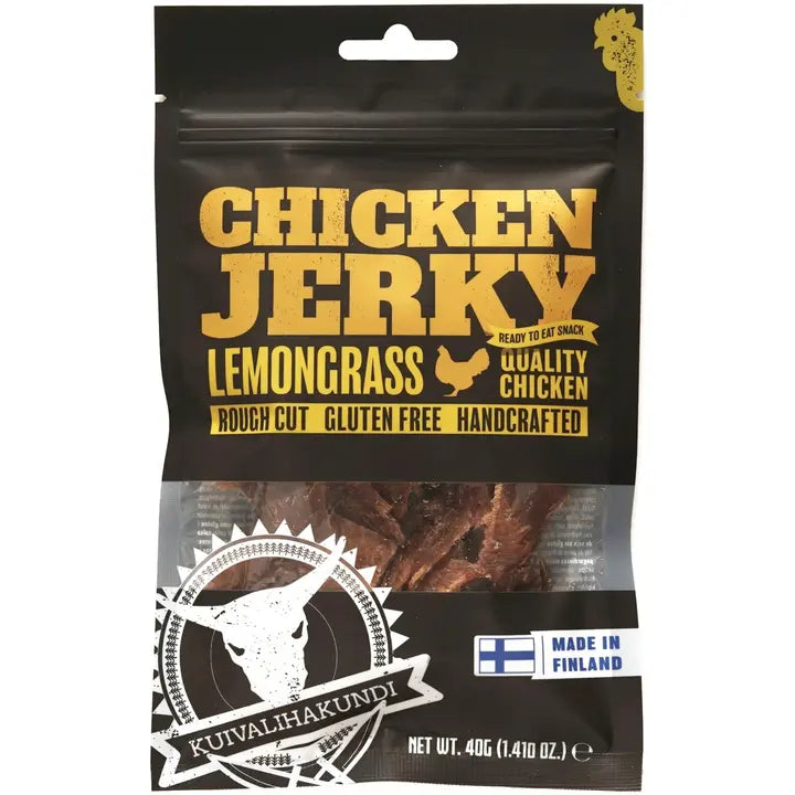 Kuivalihakundi Chicken Jerky Lemongrass 40g-Kuivalihakundi 柠檬草鸡肉干 40g