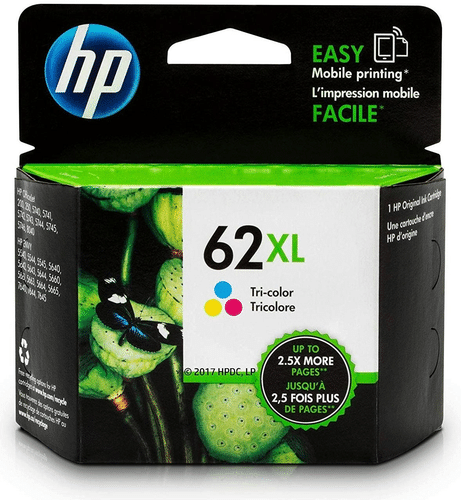 HP 62XL kolmiväri mustepatruuna