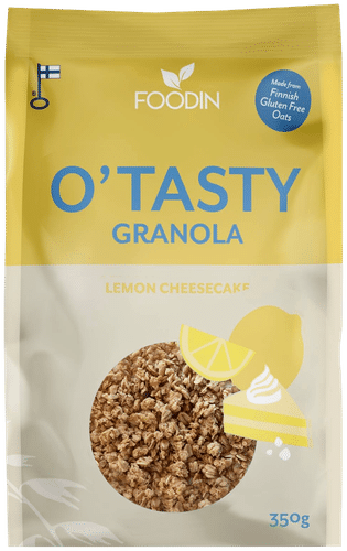 Foodin O`Tasty Sitruuna-Kauragranola 350g|Foodin O`Tasty 柠檬燕麦格兰诺拉 350g