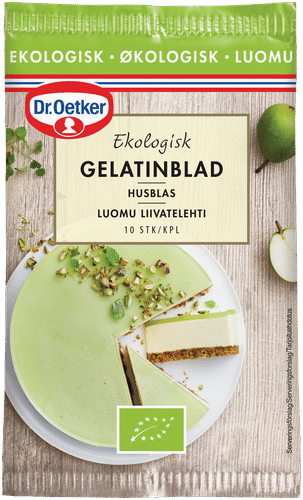 Dr. Oetker Luomu Liivatelehti 10 kpl|Dr. Oetker 有机吉利丁片 10 kpl