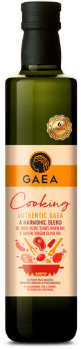 Gaea Cooking auringonkukkaöljyn ja oliiviöljyn seos paistamiseen 500ml