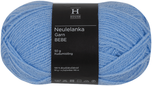 House Bebe纱线 50克 婴儿蓝 23070|House lanka Bebe 50 g baby blue 23070