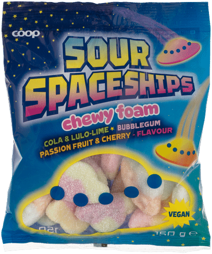 Coop Sour Spaceships makeissekoitus 150 g