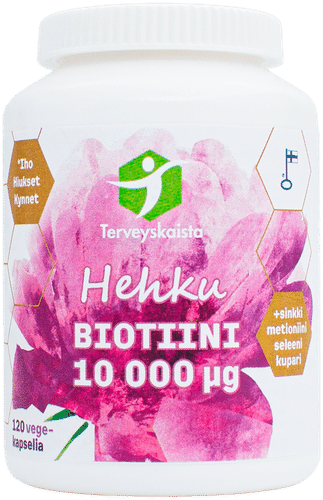 Terveyskaista Hehku 生物素 10000微克 120粒胶囊