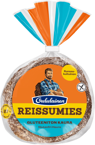 Oululainen Reissumies 无麸质燕麦面包 3块210克|Oululainen Reissumies Gluteeniton Kaura 3kpl 210g, kauraleipä
