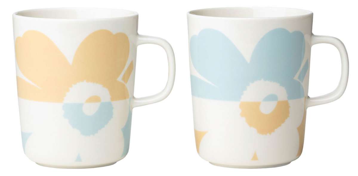 Marimekko Oiva Suur Unikko 马克杯 25cl 2只装|Marimekko Oiva Suur Unikko Mug 25 cl 2-pack