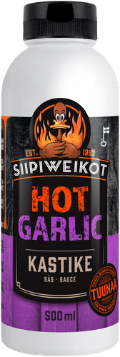 Siipiweikot Hot Wings Hot Garlic kastike 500g