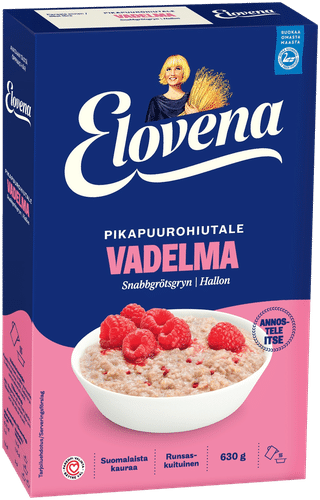 Elovena 630g vadelma pikapuurohiutale|Elovena 630克覆盆子速溶麦片