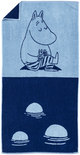Moomin Arabia 姆明浴巾 70x140 姆明 蓝 GOTS