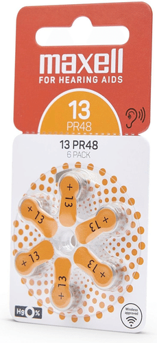 Maxell Medical 13助听器电池6粒装