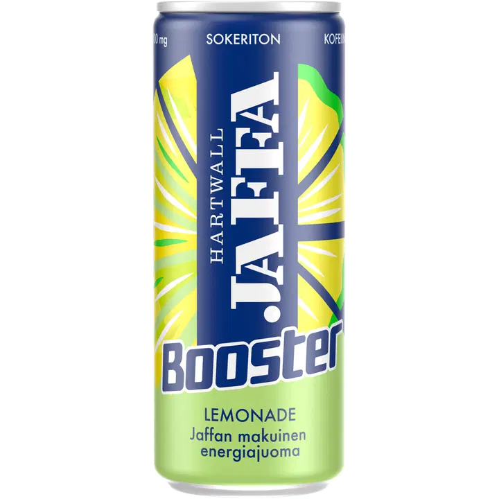Jaffa Booster Lemonade sokeriton energiajuoma 0,33 l|Jaffa Booster 柠檬水无糖能量饮料 0,33 l